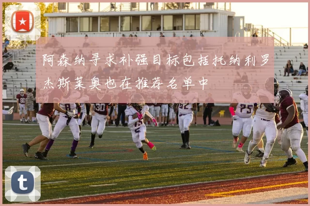 阿森纳寻求补强目标包括托纳利罗杰斯莱奥也在推荐名单中